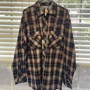 Panhandle slim dress shirt for men